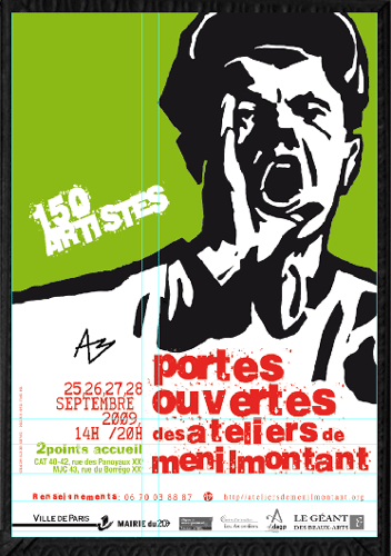Menilmontant Paris - visit artist studios/ateliers 